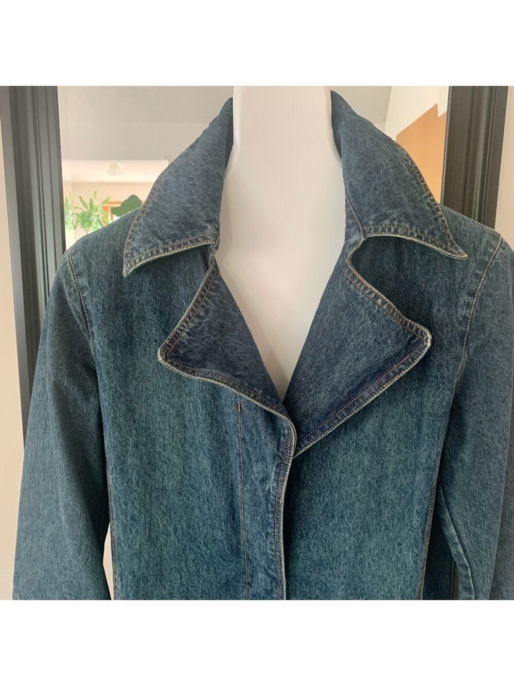 Vintage Nine West Long Denim Jacket - Picture 3 of 5